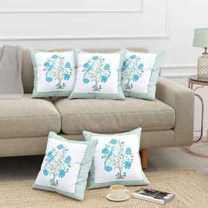 Fundas de cojín de algodón impresas artesanales hechas a medida en tamaño 16x16 pulgadas. Ideal para tiendas de hogar para reventa - Product Image 5