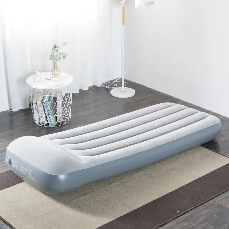 Colchón de aire para carpas Colchón de cama de aire portátil Colchón de aire inflable plegable individual