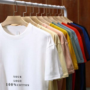 Transpirable 100% algodón ácido lavado estampado de gran tamaño largo al por mayor - Product Image 2