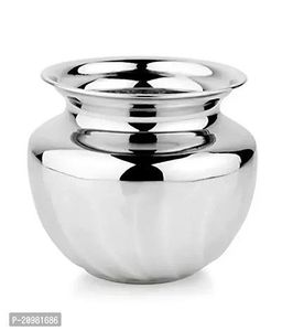 Olla de Cocina de Acero Inoxidable Color Plata con Calidad Exclusiva para Uso en Cocina de Hogar y Hotel - Product Image 5