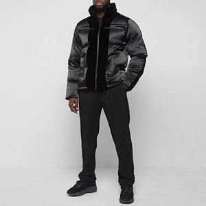 OEM de alta calidad Unisex diseñador acolchado abrigo de invierno con logotipo personalizado Chaqueta de algodón Puffer Negro Unisex High Street Style Hombres - Product Image 3