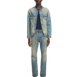 Vêtements de ville personnalisés OEM pour hommes Veste en jean vierge unie Vêtements d'extérieur décontractés Veste en jean pour hommes - Product Image 6