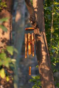 Campanas de viento de bambú ecológicas, hechas a mano para calmar las vibraciones al aire libre - Product Image 6