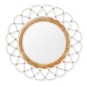 Espejo Decorativo de Pared de Ratán Tejido a Mano, Artesanía Ecológica y Sostenible, Ideal para Venta al por Mayor y Grandes Cantidades de Proyectos para el Hogar - Product Image 1