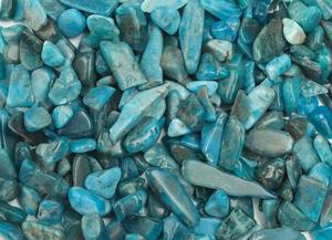 Nouvelle arrivée Agate bleue polie à la main dégringolée puces pierre de forme irrégulière cristal écrasé pierre précieuse Reiki guérison - Product Image 6