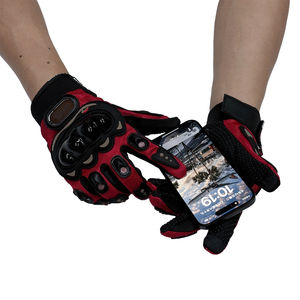 ถุงมือมอเตอร์ไซค์ป้องกันระบายอากาศได้ดีมีสไตล์พร้อมสายรัดข้อมือแบบแข็งที่สามารถปรับได้และจับได้แน่นสำหรับกีฬากลางแจ้ง - Product Image 5