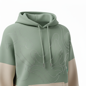 Sweat à capuche pour femme de haute qualité, personnalisé, 100% coton, respirant, design à épaules tombantes, avec col à capuche, logo frontal pour l'hiver - Product Image 4