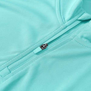 Camiseta de Algodón de Talla Grande, Manga Larga, Cierre de Cremallera de un Cuarto, Cuello Camisero, Transpirable, Ecológica, Informal, de Color Sólido, de Secado Rápido, a la Moda - Product Image 4