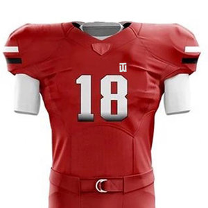 Maillot de football américain personnalisé de haute qualité, style sergé, couleur verte, uniforme pour jeunes, meilleure taille, ensemble respirant - Product Image 3