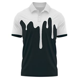 Camiseta Polo con Estampado Abstracto Personalizado para Hombre, Polo de Golf de Algodón y Poliéster Premium, Fabricante de Camisetas Polo al por Mayor OEM ODM - Product Image 6