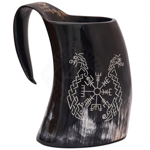 Taza de Cuerno de Búfalo Pulida a Mano, Taza Rústica Ecológica Natural de Alta Calidad - Product Image 4