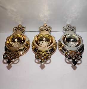Durable Brass Metal Tea Stainer <b>Colander</b> & Strainer Premium Product for Tea & Food Preparation - Product Image 5