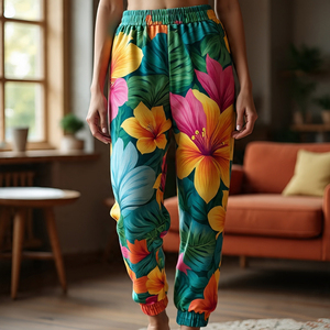 OEM Sublimation Jogger Sweatpants Women Jogging Running <b>Fleece</b> <b>Trouser</b> Pajama Streetwear Printed Sweat Pants Women's - Product Image 5