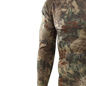 Camiseta Deportiva de Compresión de Manga Larga para Hombre, Cuello Redondo, Corte Ajustado, Secado Rápido, Transpirable, Ecológica, 320g, Tejido Deportivo - Product Image 3