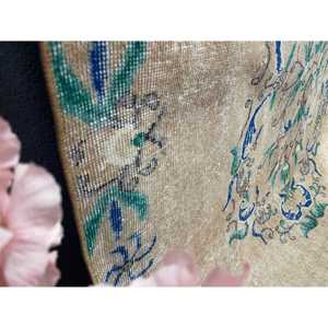 Turkish Rug, 5.3x8.8 ft Large Rug, <b>Brown</b> Blue <b>Wool</b> Rug - Product Image 4