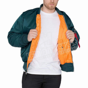 Blouson Bomber Varsity en Soie Satinée Imperméable Écologique Tendance, Vente Chaude, Personnalisable avec Logo Frontal, Couleurs Variées, Idéal pour la Vente en Gros - Product Image 3