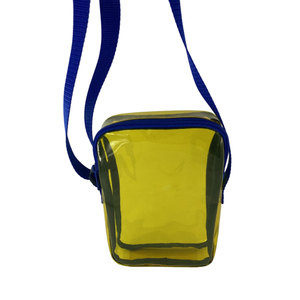 Bolsas transparentes para mujer Nuevos diseños Logotipo personalizado Plástico PVC Material Amarillo - Product Image 4