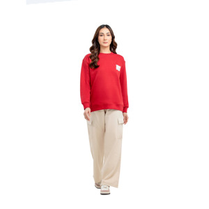 Meilleure vente nouvelles femmes élégantes O cou sweat taille personnalisée plaine hiver pull en gros chaud avant Logo 100% coton - Product Image 3