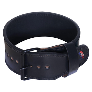 Tạ 10mm vành đai thể hình phòng tập thể dục Thắt lưng da hỗ trợ bảo vệ đào tạo PowerLifting vành đai da - Product Image 1