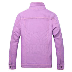 Made In High Quality Durable Material <b>Jeans</b> Jacket Solid Color Covered <b>Button</b> <b>Jeans</b> Winter Jacket - Product Image 2