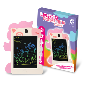 Tableta de escritura digital Unicornio de la marca italiana Paladin Pharma Kids para niños con escritura a color para distribuidores - Product Image 1