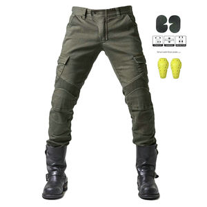 Jeans de moto confortables et protecteurs en Kevlar avec protections amovibles CE pour les genoux et les hanches, pantalon de moto blindé - Product Image 6