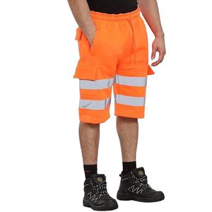 Pantalones Cortos de Trabajo de Alta Visibilidad para Hombre, Pantalones Cortos de Seguridad Reflectantes, Fabricante de Fábrica con Etiqueta Privada OEM Personalizada - Product Image 3