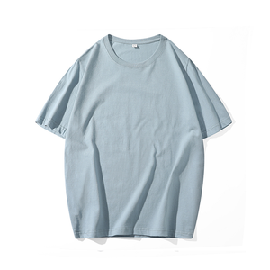 OEM Custom Multiple Colors Unisex Short Sleeve Casual T Shirt Loose Fit Men's Crew Neck Cotton Plain T Shirt - Product Image 5