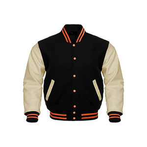 แจ็กเก็ตเบสบอลของผู้ชายแบบสั่งทำพร้อมตัวหนังสือดีไซน์ไม่เหมือนใครเย็บโลโก้ตามสั่งรูปแบบใหม่ตกแต่งลวดลาย - Product Image 1