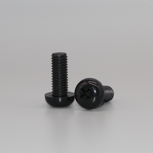 Nylon PA66 White and Black M2 - M12 DIN 7985 Plastic Round Head <strong>Screws</strong> and Bolts - Product Image 2
