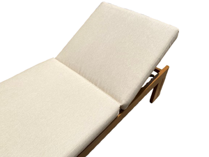 Modern Sun Lounge Made of Solid Teak Wood High Quality with Natural Finishing Waterproof Cushion for Outdoor Swimming Pool Use - Product Image 3