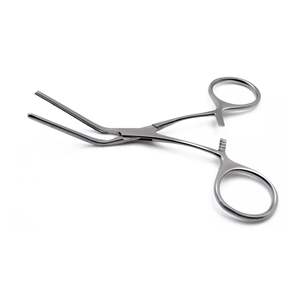 Pediátrico 5 \ "Manual Fuente de alimentación Abrazadera multiusos Hemostat en ángulo Fórceps Instrumentos - Product Image 3