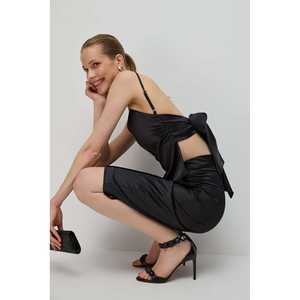 Chemisier en satin avec détail lacé au dos - Product Image 4