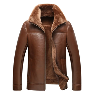 2024 Autumn <b>Winter</b> Plus 8XL Size Fashion Men's <b>Leather</b> <b>Jackets</b> Solid <b>Leather</b> <b>Jacket</b> Men <b>Leather</b> Wear - Product Image 6