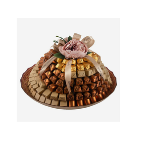 ถาดชาพร้อมขนาดพิเศษถาดเสิร์ฟอาหารดีไซน์หรูหราถาดช็อคโกแลตทำจากทองเหลือง - Product Image 2