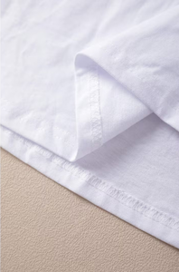 T-shirts basiques pour femmes en coton 100% sur mesure, taille plus, crop top, tee-shirt vierge, haute qualité, épaules tombantes, fabricant de t-shirts BD - Product Image 6