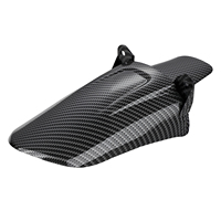 Kit de garde-boue JFG RACING PP aspect fibre de carbone pour moto Surron Light Bee, comprenant un cache-batterie et un ensemble de garde-boue avant et arrière