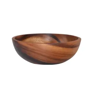 Centre de table à manger bol de fruits décoratif en gros petit créatif noyer luxe espace quantité fête d'affaires - Product Image 1