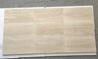 2024 Denizli Classique Lumière Travertin 1.5x30x60cm Veine Coupe Marbre Dalle Carreaux Brossé Moderne pour Intérieur/Extérieur Restaurants Hôtels