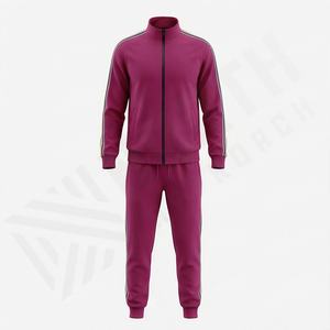 Nuevo Producto, Conjunto Deportivo de Dos Piezas con Cremallera para Hombre, Logotipo Personalizado, Ajuste Cómodo y Relajado, Transpirable, Ropa Deportiva para Correr, Gimnasio y Entrenamiento - Product Image 1