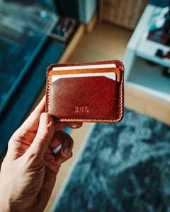 Genuine Leather Vintage Style Unisex <b>Card</b> <b>Holder</b> RFID Blocking Handmade Slim Wallet Stylish <b>Business</b> <b>Card</b> Organizer Customizable - Product Image 4