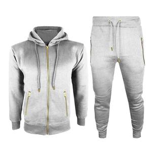 Ensemble de survêtement sportif pour homme, dernière conception personnalisée, en molleton de coton antibactérien à séchage rapide, avec pantalon de jogging uni - Product Image 5