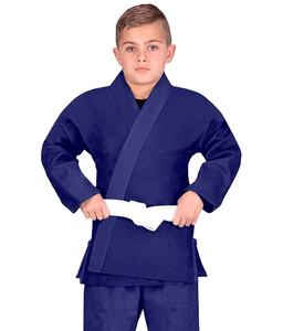 Haute qualité personnalisé bleu Royal enfants Poly coton respirant karaté uniforme ensemble à vendre à bas prix karaté costumes - Product Image 2