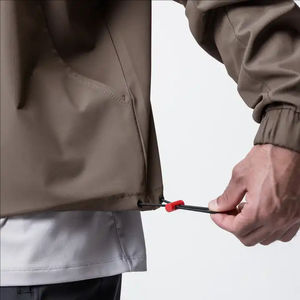 Chaquetas de hombre Casual impermeable cortavientos con capucha en blanco de gran tamaño ropa de hombre ropa deportiva chaqueta con capucha para hombres - Product Image 5