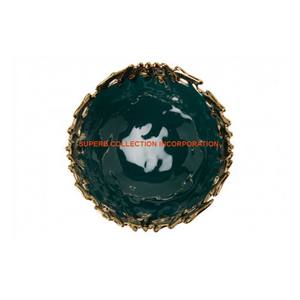 Style européen Ménage Décoratif Salon Table Top Fruits Plateau De Service Argent Plaqué Poignées Bol - Product Image 2