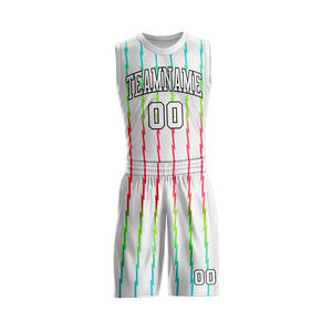 Uniformes de Baloncesto Estampados por el Fabricante, Conjuntos de Uniformes de Baloncesto de Tela Transpirable y Cómoda con Talla Personalizada Profesional - Product Image 6