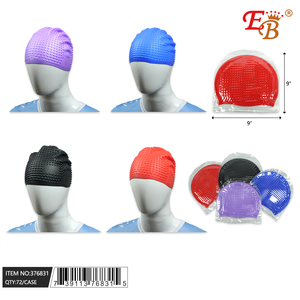 Gorro de Natación para Adultos de 9 Pulgadas, Moderno, Elegante y Duradero, Hecho de Silicona, Nailon y Elastano, 72 Piezas/Caja, Modelo 376831 - Product Image 1