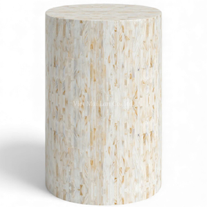 Tabourets en nacre en gros, meubles en incrustation de coquillages faits à la main pour les fournisseurs d'intérieur - Product Image 1