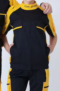 เสื้อใส่ทำงานสำหรับทุกเพศเครื่องแบบพนักงานสำหรับทำความสะอาดรถยนต์เสื้อไซส์พิเศษระบายอากาศได้ดีโลโก้ตามสั่ง - Product Image 6