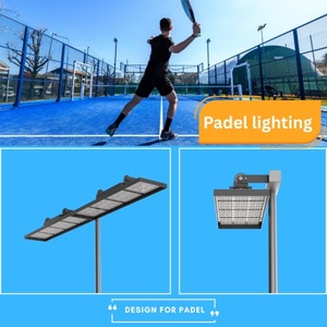 IK10 IP66 LED Paddle Court Light 150/250W 160LM/W <span class=keywords><strong>ULR</strong></span> 0 Padel Court Padel Lumière Padel Tennis Lumière pour Intérieur Extérieur - Product Image 2